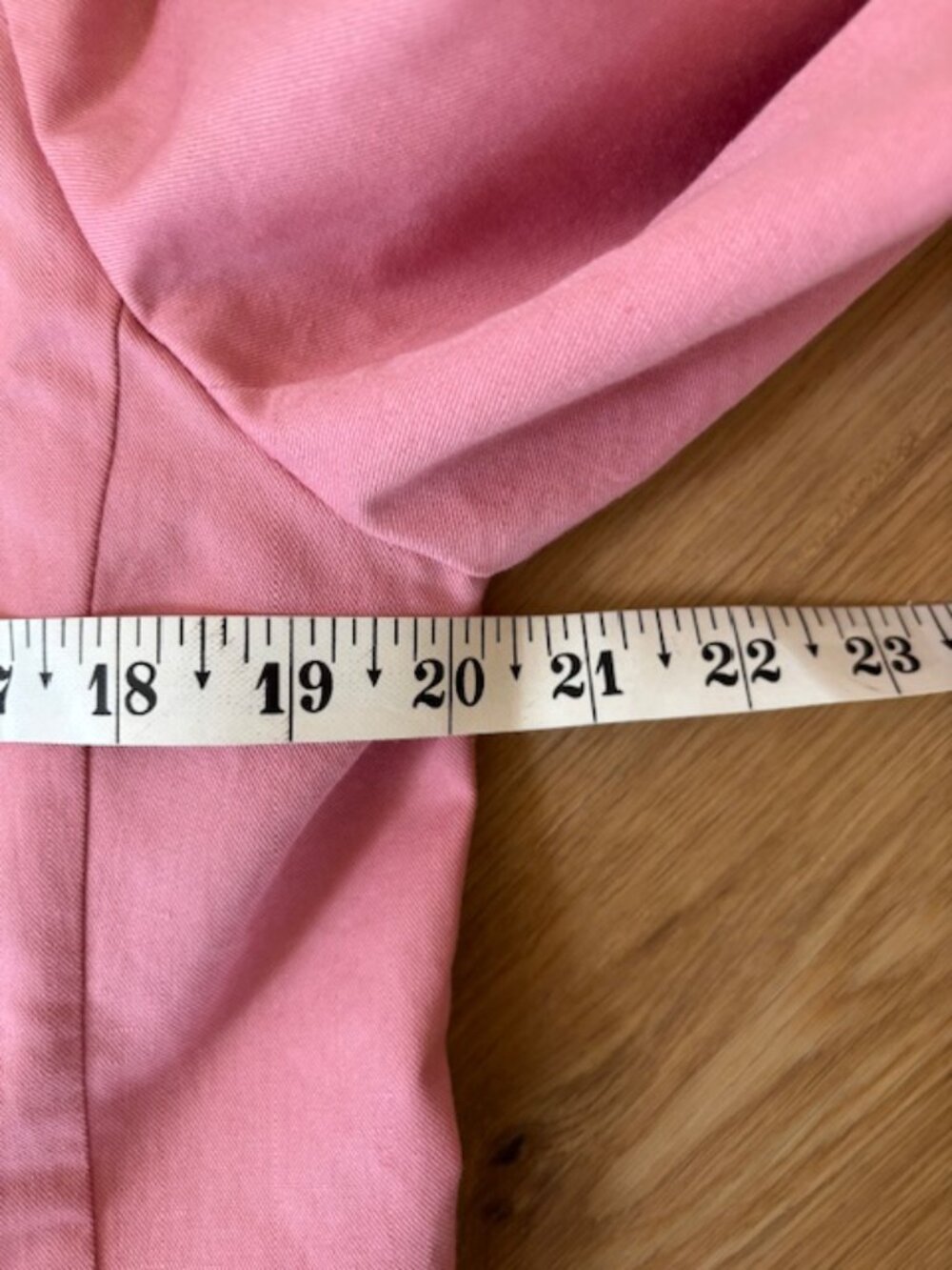 Max Mara Weekend Pink Single Breasted Cotton/Linen Blend Blazer EUC 14 - Picture 4 of 6